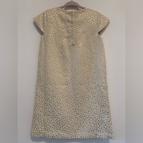 Gap beige and gold patterned dress. Size 5. - Picture 2 of 5